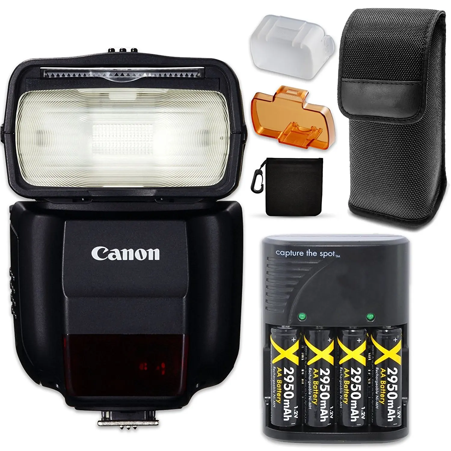 Remote Control and FiberTique Microfiber Cleaning Cloth Soft Diffuser Camera Flash Cords Canon Speedlite 430EX III-RT Flash 0585C006 w//Essential Bundle Includes: 180Degree Quick Flip Bracket