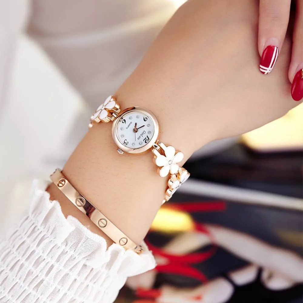 Bunga Rose Emas Gelang Feminino Jam Tangan Wanita Berlian Imitasi Jam Tangan Gadis Relojes Mujer Gelang Wanita Online Buy Wanita Menonton Jam Tangan Gelang Jam Tangan Wanita Product On Alibaba Com