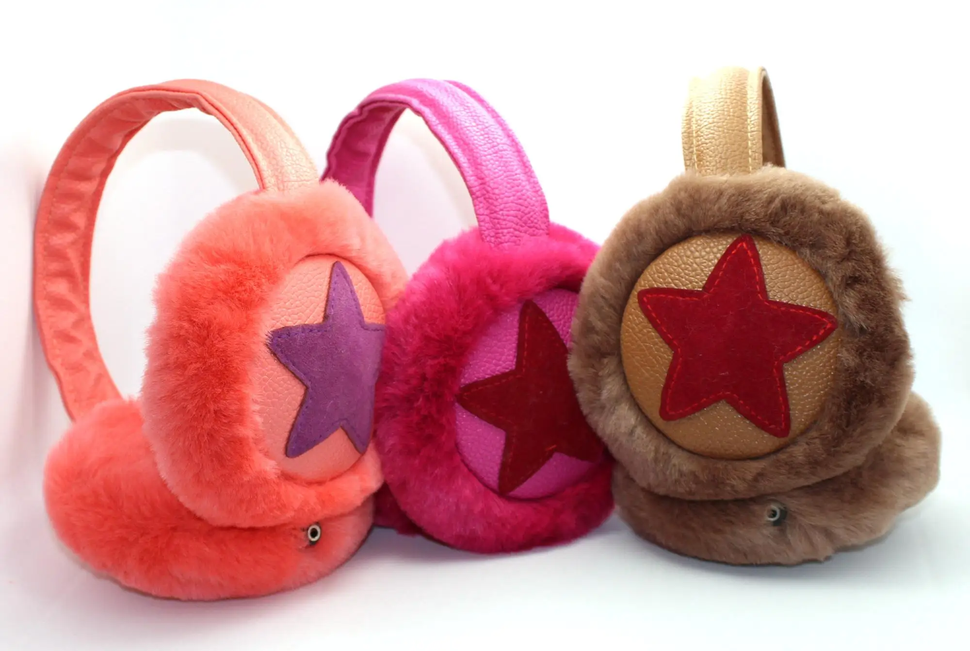 Wholesale Earmuff Warm Headphones With 3.5mm Connector Cute Fluffy