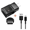 5v 2a Eu Plug Adaptive Fast Charging Travel Charger Micro Usb Data Cable For Samsung Galaxy S6
