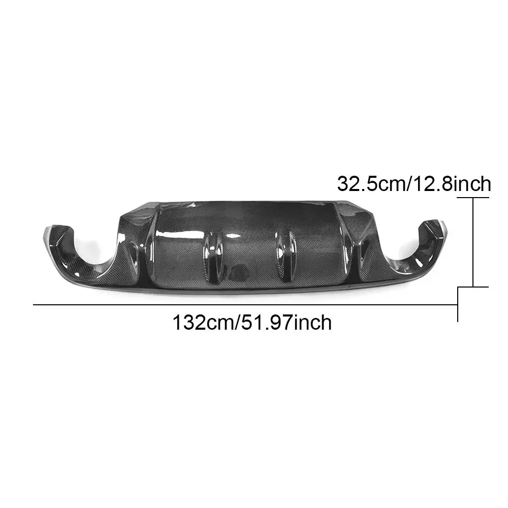 Q50 Carbon Fiber Rear Car Diffuser For Infiniti Q50 Base Sedan 4door