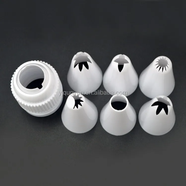 China New Design 7pcs Russian Plastic Cake Nozzles Decorating Tips Set In Pvc Box China New Design 7pcs Russian Plastic Cake Nozzles Decorating Tips Set In Pvc Box