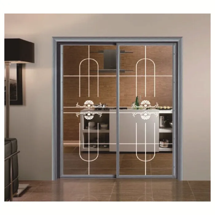 Top Window Fully Aluminum Thermal-break Soundproof Interior Casement Swing Bedroom Hotel Room Door for Sale