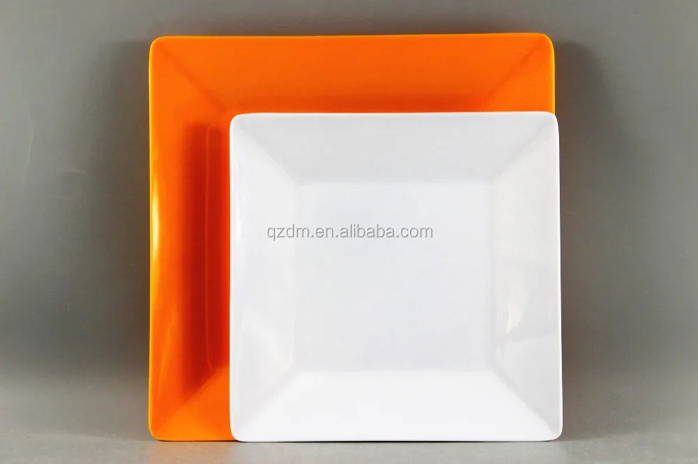 Solid Melamine Square Plate Square Dish