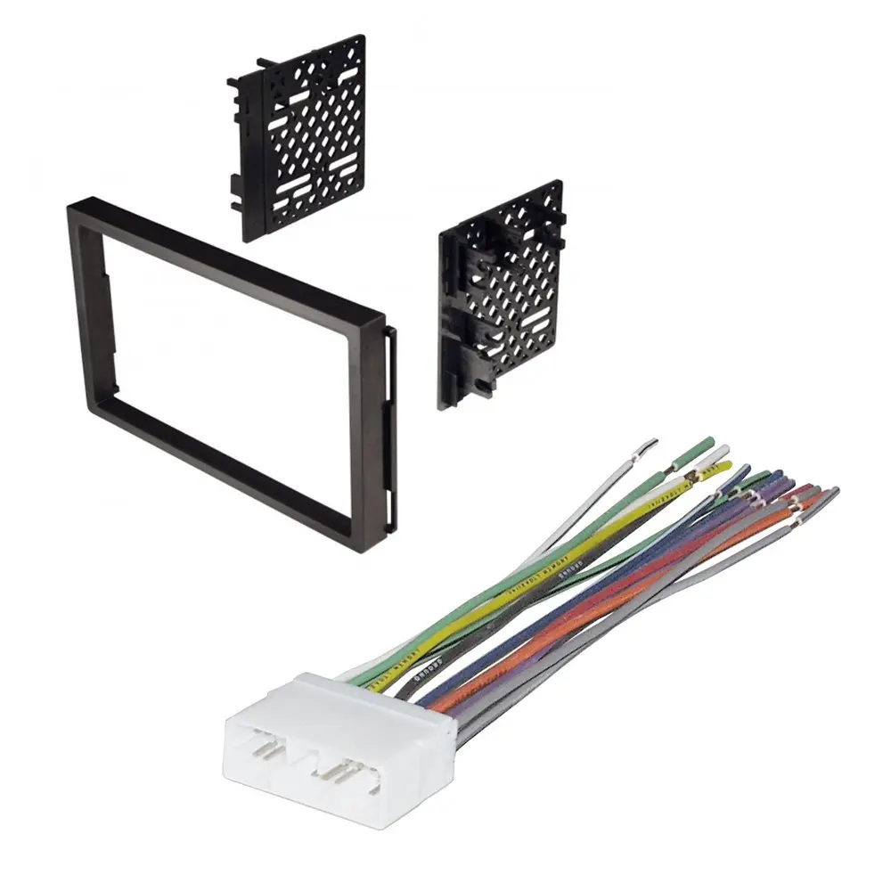 CAR STEREO RADIO KIT DASH INSTALLATION MOUNTING TRIM BEZEL W/ WIRING HARNESS FOR SELECT CHEVROLET