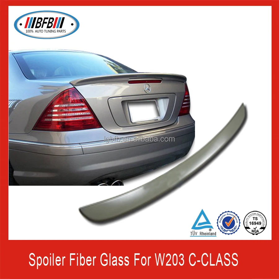 Auto Unpainted Rear Trunk Lip Spoiler For Mercedes Benz W203 Cclass