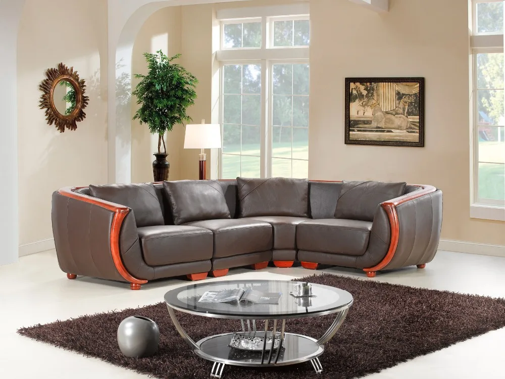 cow genuine leather sofa set living room furniture couch