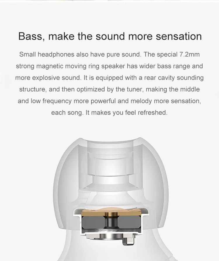xiaomi mi AirDots invisible wireless bluetooth sport earphone for sale - ANKUX.COM