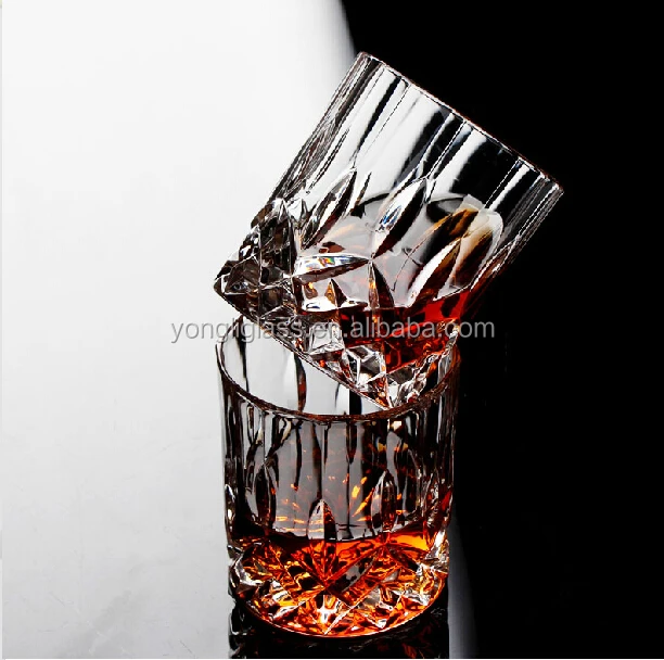 High quality Scotch whisky glass, round whisky glass,engraved crystal whisky glass