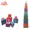 New item cube folding blocks cup stack toy,Stacking wooden square building block toy,Creative Educational Stack toy W13D087