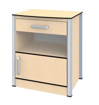 High Quality Hospital Movable ABS Bedside Storage Shoebox Cabinet