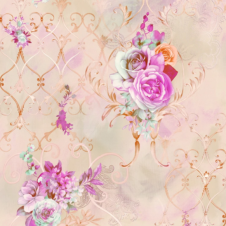 Wallife Home Decoration Wallpaper Nonwoven Vinyl Low Price Wallpaper