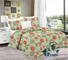 5pc microfiber polyester Christmas quilt set