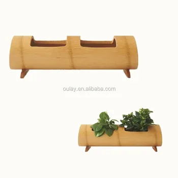 Home Hotel Restaurant Garden Decorative Diy Bamboo Wood Flower Pots Stand Vases With Two Rectangle Holes Pot Wooden Home Hotel Restaurant Garden Decorative Diy Bamboo Wood Flower Pots Stand Vases With Two Rectangle Holes Pot Wooden
