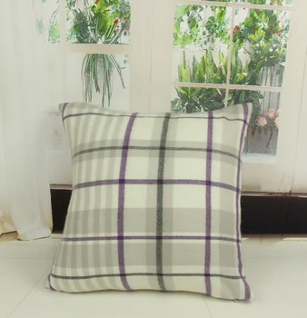 Szplh Acrylic Decorative Sofa Set Tartan Cushions Cushion Product On Alibaba