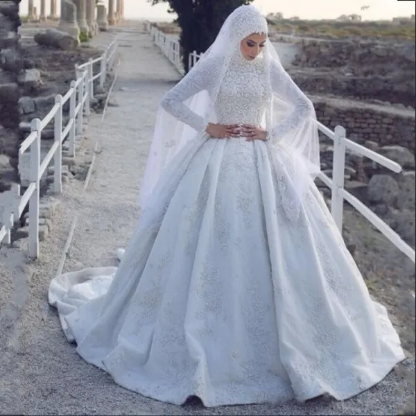 turkish white wedding dress