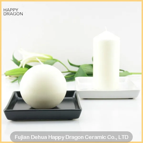 Black Ceramic Pillar Candle Plates For Pillar Candles Buy Ceramic