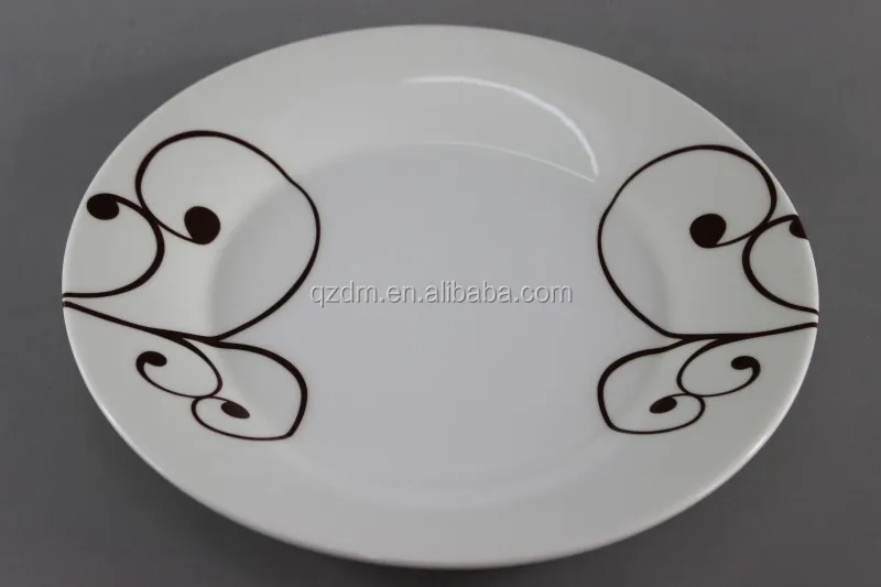 Strong 10" Melamine Serving plate Custom-made print