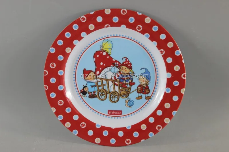 Custom Print 8" Melamine Kid's Dinner Plate FDA LFBG