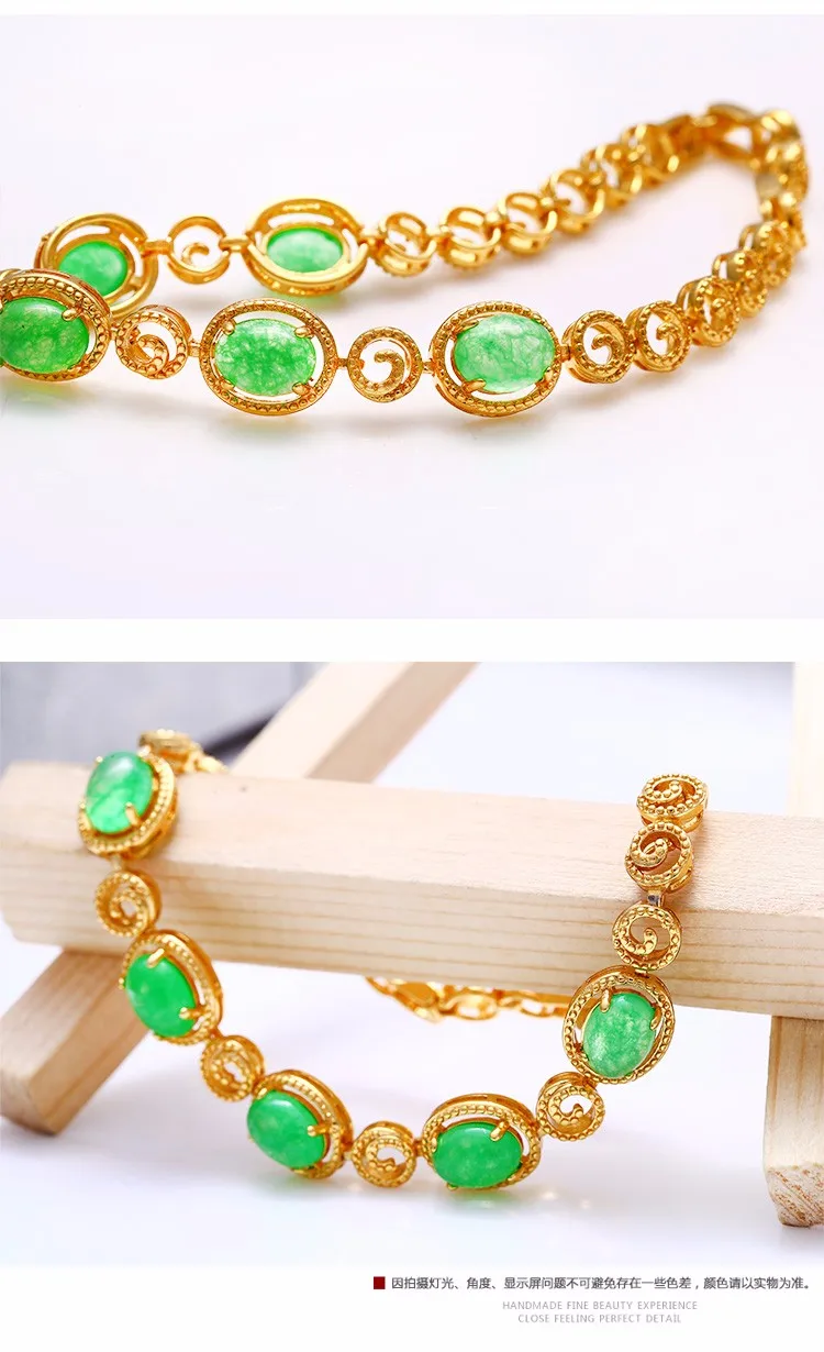 XL7025 xuping new design jewelry Malaysia jade gold bangle bracelet