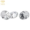 12# Oval Cut Synthetic White Corundum Lab White Sapphire Loose Artificial gems stones free samples