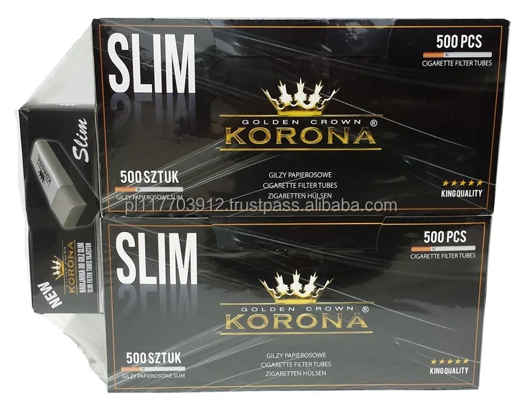 
Cigarette Filter Tubes Slim Korona 1000 + Slim Filling Machine - PROMOTIONAL PACKAGE ! 