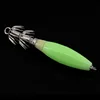 YOUME 1Pcs Luminous Vivid Lifelike Simulation Fishing Tackle Lures Squid Jig Lures with Hook 9.5cm 14.5g Fish Hook