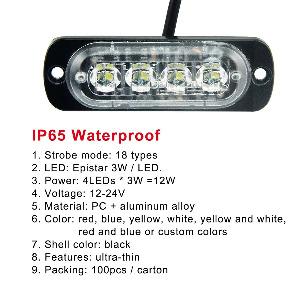 2835led Surface Mount Led Strobe Flashing Lights For Vehicles Led04t1