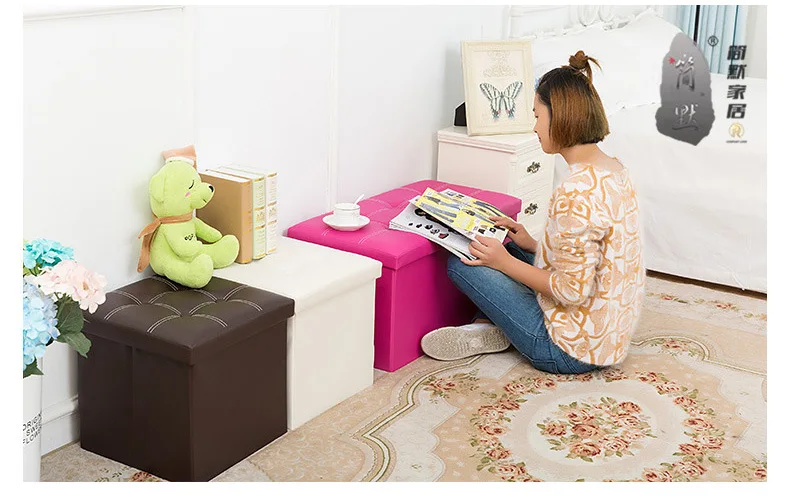 2018  home furniture foldable storage stool