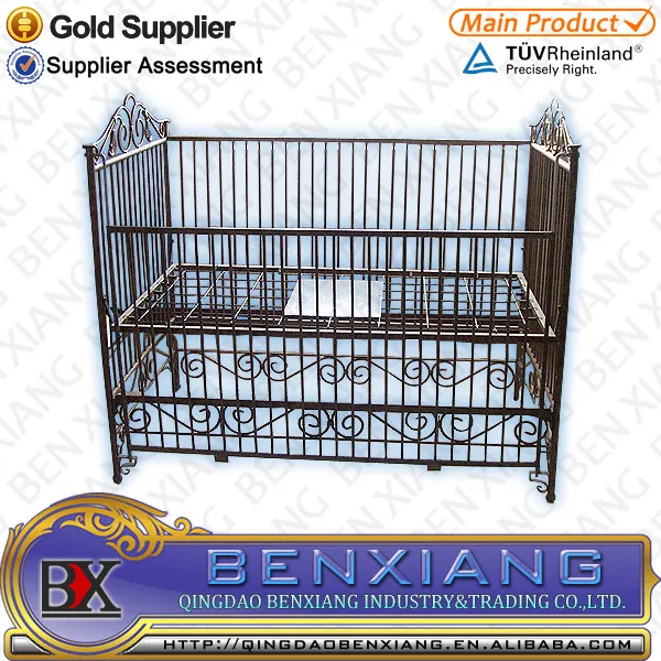wrought iron baby crib