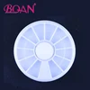 2015 BQAN Round Plastic Nail Tip Box 12 Compatments Nail Empty Box