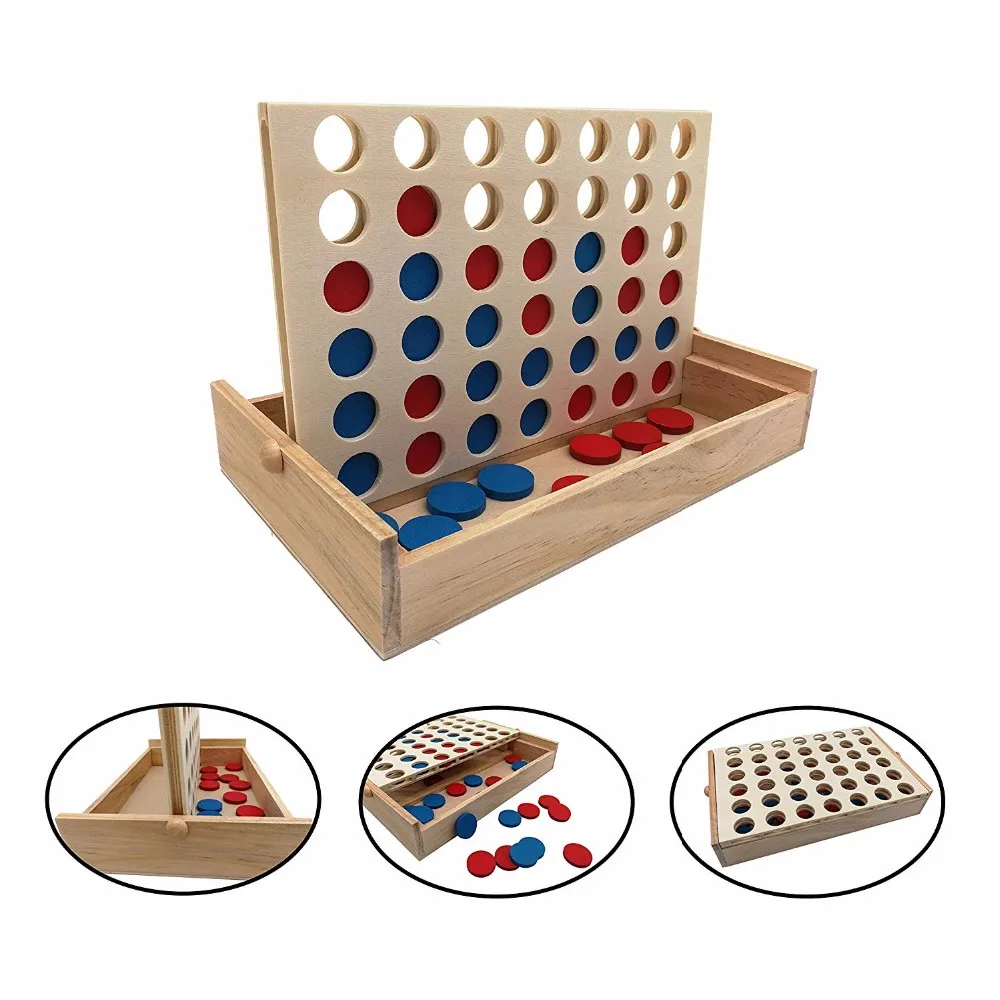 Wooden Board Game 4 In A Row Children Connect 4 Play Set Buy Wooden 4