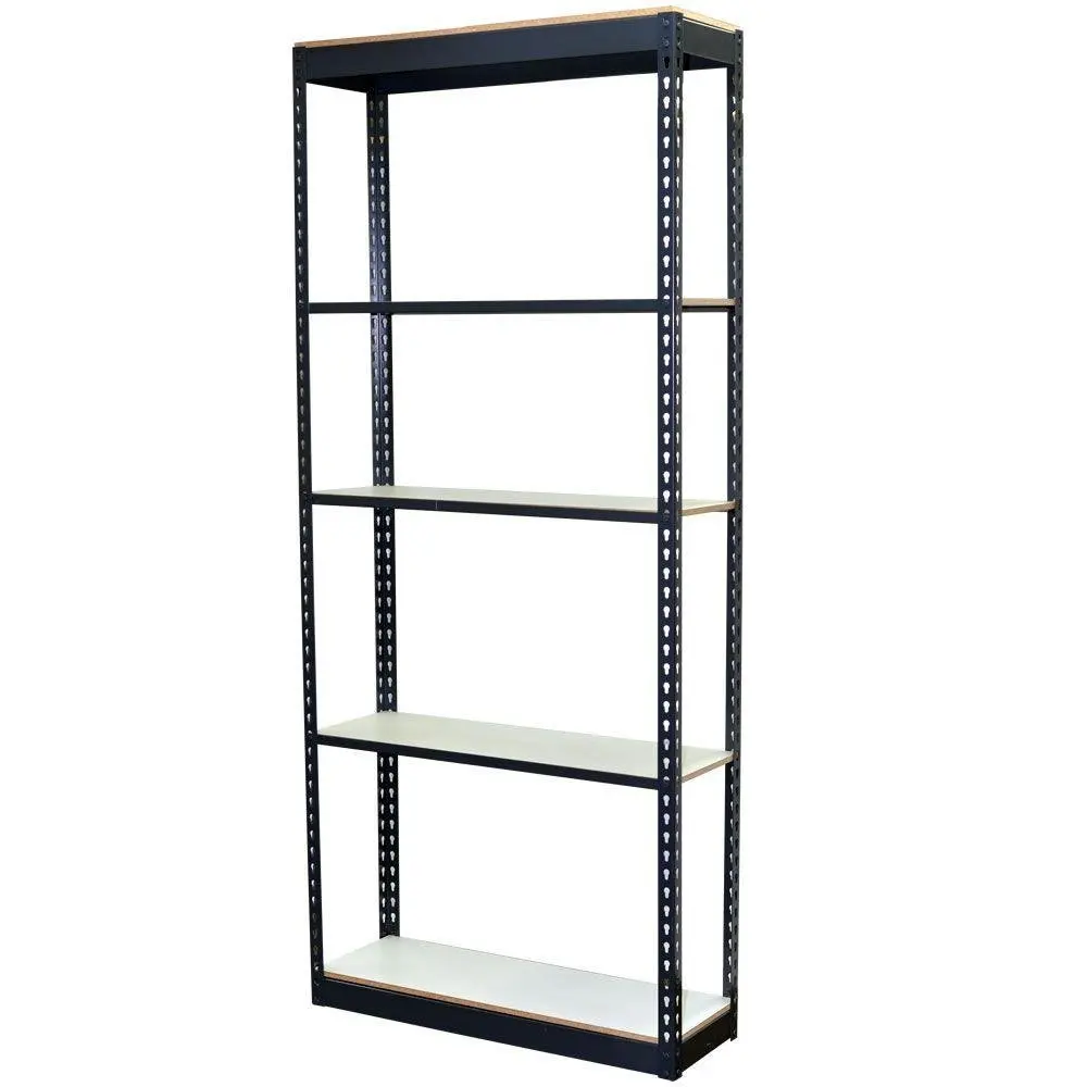 Buy 5-Shelf Steel Boltless Shelving Unit with Low Profile Shelves and ...