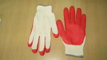 half coated gloves