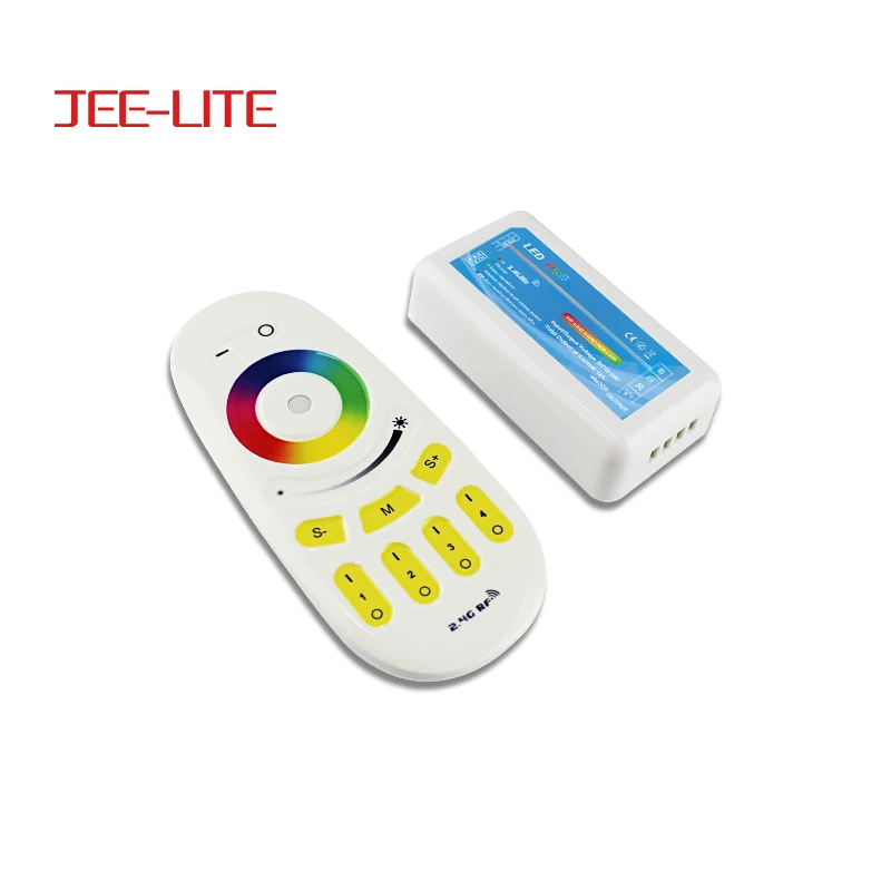 4 Zone WIFI DC12V-24V Flexible RGB+White Multi Zone Rainbow Color  Wireless Remote 2.4G RF Milight LED Controller