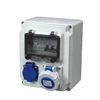 Plastic power combination socket box QCSM-0001