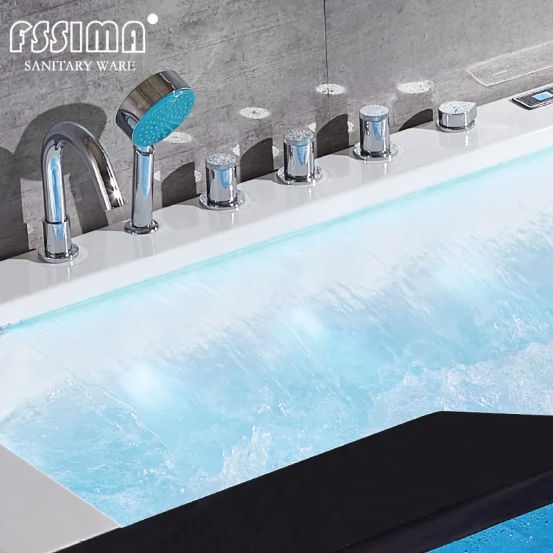 Freestanding Whirlpool Bath With Led Lights Apollo Massage Bathtub - Buy Apollo Bathtub,Double ...