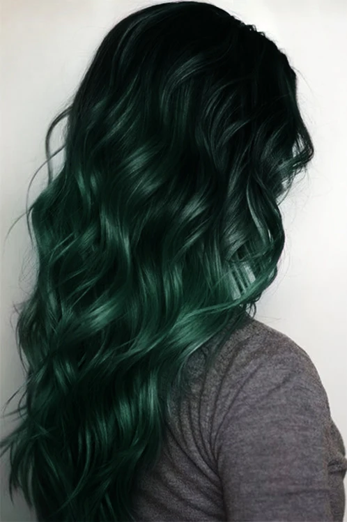 Light Green Ombre Lace Front Wig Cuticle Aligned Hair Hair 8a 9a