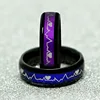 ECG Heartbeat Electrocardiogram Magic Love Color Changed Mood Ring Couple Lovers Wedding Rings