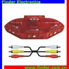 Wholesale price 3 Ports RCA Video Audio AV Switch,3-Way TV Selector Splitter Box (Video & Audio switcher)