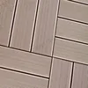High-traction wood grain surface durability multi-tonal easy handle reversible use floor decking panel