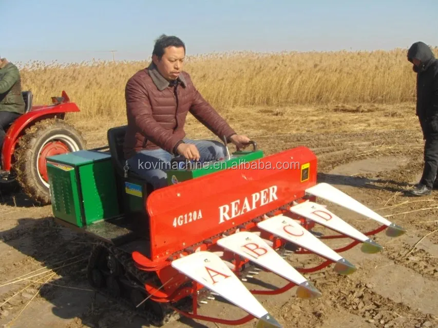 Rear Mount Tractor Driven Wheat Reaper Binder Combine Harvester Machine