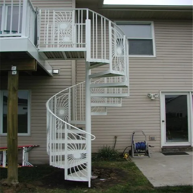 Escaleras En Espiral De Metal Para Exteriores,Escalones De Hierro