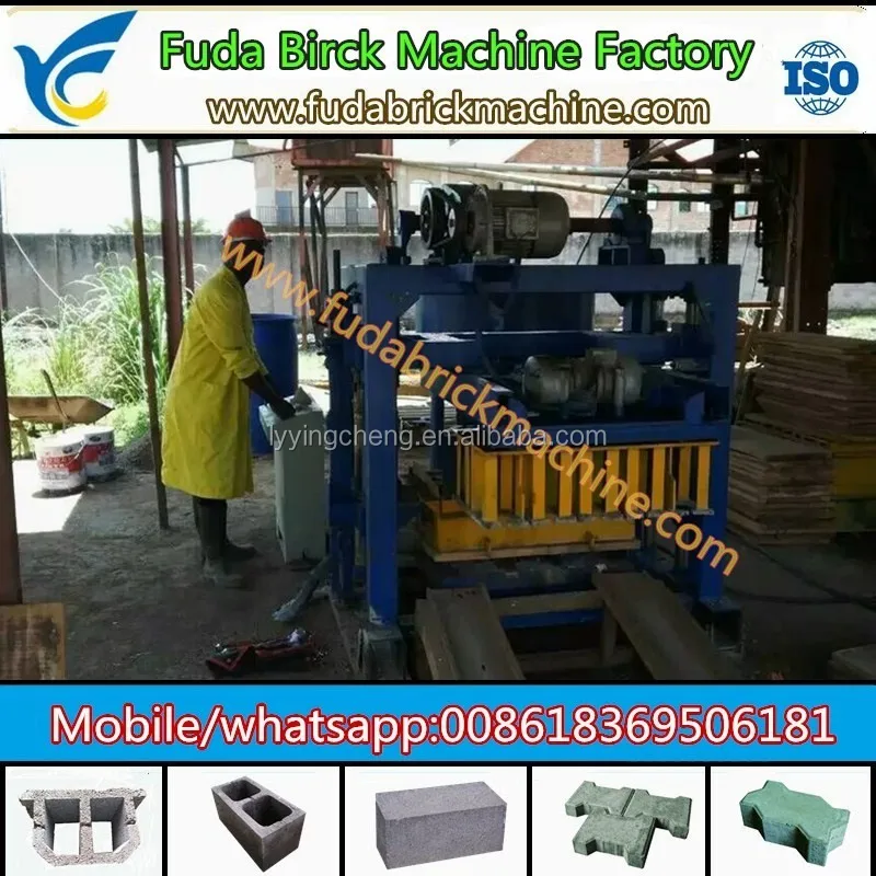 Famous Qt4-15 Hydraulic Automatic Block Machine Solid Brick Making ...