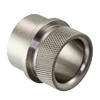 Custom precision Nonreturn Valve Filter/knurled rollers, copper/stainlesssteel 3/4 compression fitting, cnc lathe by HYM