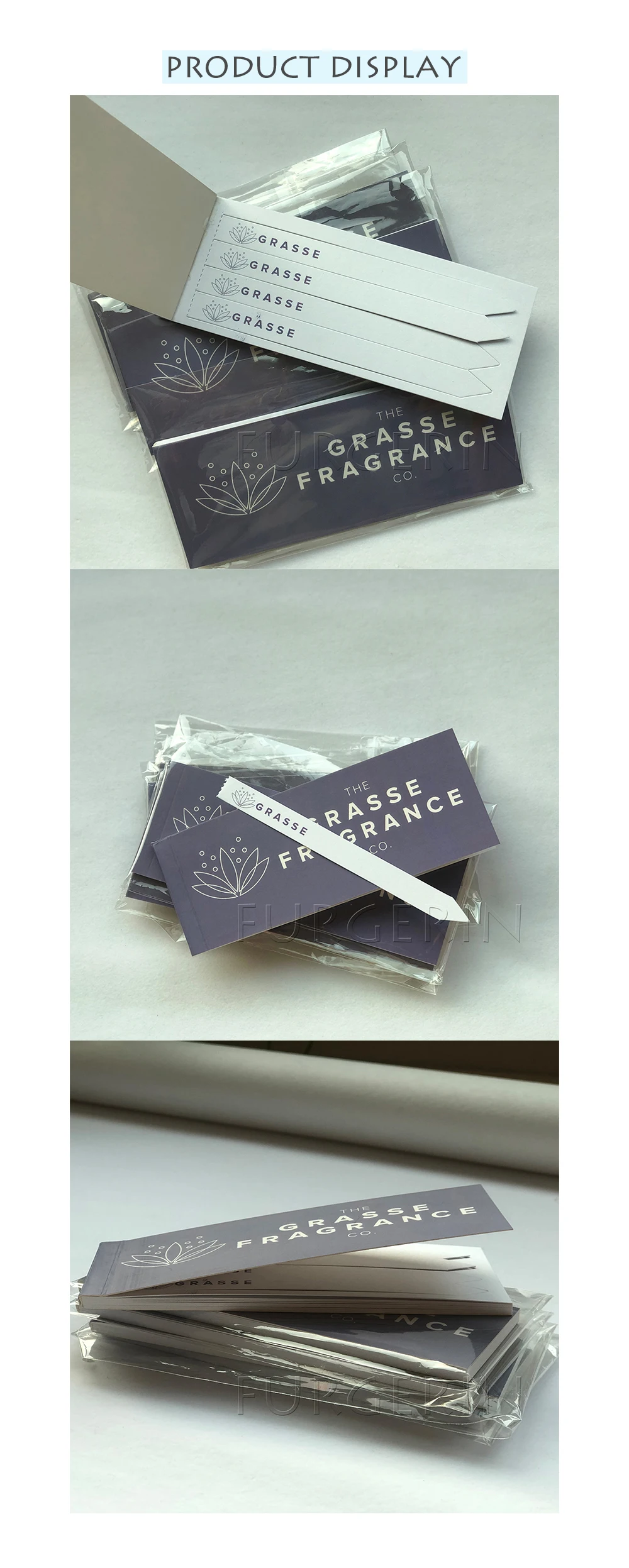 Customized Shape Design Perfumery Absorbed Tester Paper Fragrance