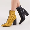 Block Heel Ankle Boots Fashion Women Shoes