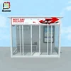 metal glass wall metal building material with air conditioner indoor fan motor bus stop