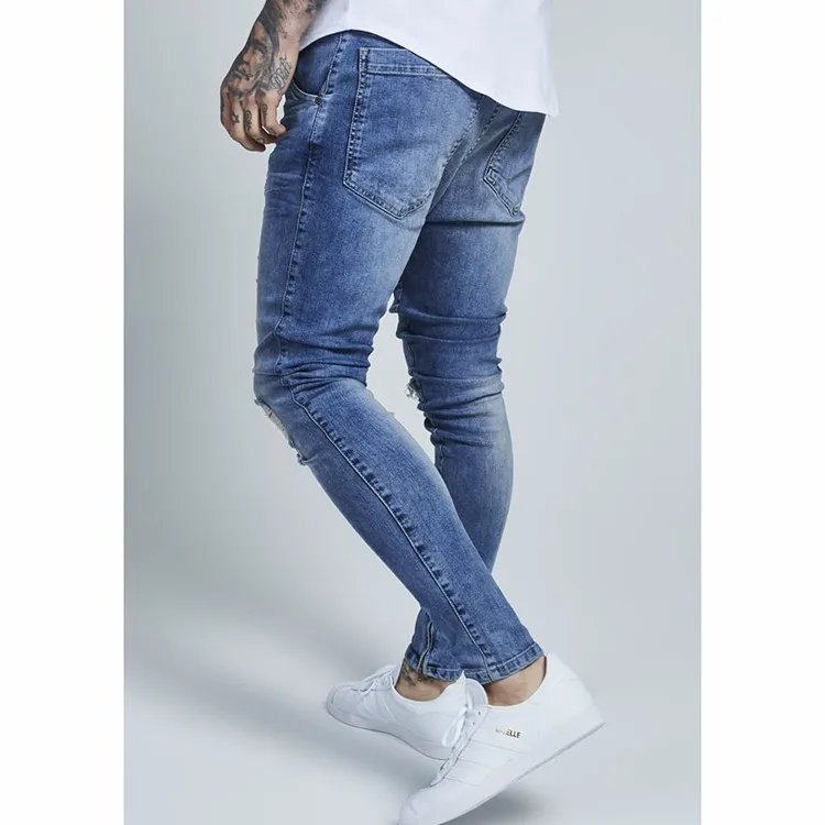 Fortæl mig Henfald samarbejde Royal Wolf Ankle Zip Skinny Jeans Knee Distressed Jeans Men Drop Crotch  Jeans - Buy Drop Crotch Jeans,Distressed Jeans Men,Skinny Jeans Product on  Alibaba.com