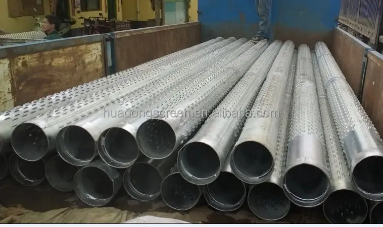 product-591-441 Wedge wire filter screen water well casing strainer used in water supply systems